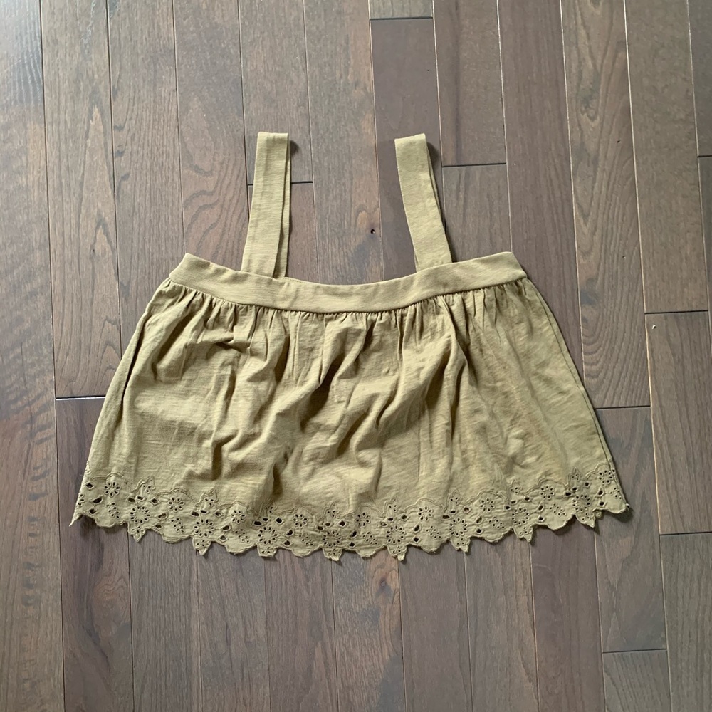 H&M Top with Eyelet Embroidery